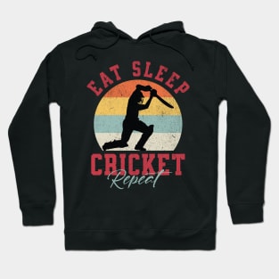 Eat Sleep Cricket Repeat Hoodie